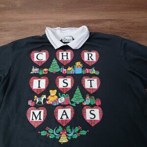 Young Stuff YS Women 2X Christmas Holiday Lightweight Sweatshirt Toys Tree